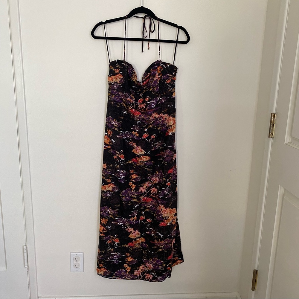 Tropical Ankle Length Dress